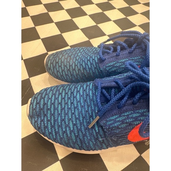 Nike Roshe One Blue Orange Sneakers Men\'s Running Shoes Athletic Comfort size 8